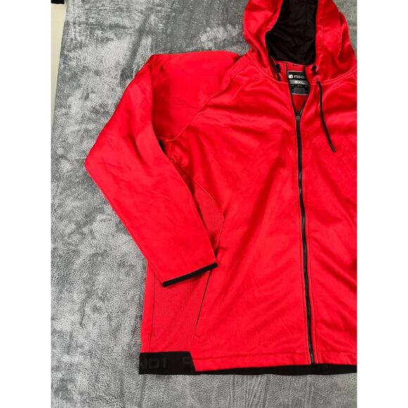 AND1 Men's 3XL Red Black Hoodie Full Zip Basketball Jacket NWT New With Tags - Picture 8 of 11